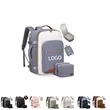 Trendy Color-Block Polyester Business Travel Laptop Backpack