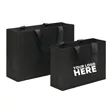 Small Black Cardboard Matte Paper Tote Bag