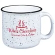 15 oz.Campfire Ceramic Mug - White-Full color