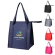 Large Insulated Grocery Tote with Zipper Closure