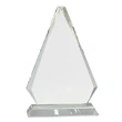 Clear Crystal Triangle on Clear Pedestal Base