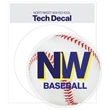 Tech Decals 3" dia. Circle on 3.5" x 4" Sheet - Clear Vinyl