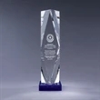 Prizma Optic Crystal Award - With Colored Base