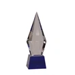 Obelisk Facet Crystal on Blue Pedestal Base