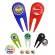 Golf Divot Repair Tool w/ Metal Ball Marker - Full Color