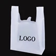 White Plastic T-shirt Bags -12.6 " x 5.51 " x 19.7 "