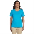 LA T Sportswear Women's Combed Ringspun V-Neck T-Shirt