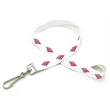3/8" Digitally Sublimated Recycled Lanyard w/ Keyring