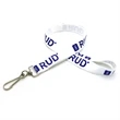 Silkscreened Organic Lanyard w/ Plastic J-hook
