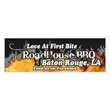 Digital Full Color Vinyl Zip Strip Bumper Sticker (3"x9")