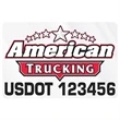 Rectangle w/ Rounded Corners Truck Signs & Equipment Decal