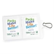 GoPac w/2 Insect Repellent Wipes, w/Carabiner, Label Imprint