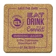 Square Cork Coaster - 4" x 4"