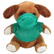 6" Beanie Dog with Scrub Suit and Embroidered Eyes