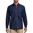 Dickies® Men's Long Sleeve Button-Down Denim Shirt