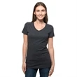 Ladies Triblend Short Sleeve V-Neck Tee