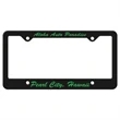 Auto License Frame w/ 4 Holes & Large Bottom Straight