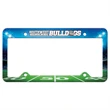 Auto License Frame w/ 4 Holes & Large Top Straight Panel