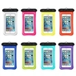 Inflatable transparent waterproof phone bag