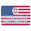 Rectangle White Vinyl Hard Hat Decal (1 3/4"x2 5/8")