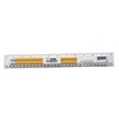 12 Inch Plastic Ruler Kit With Pencil, Eraser, Sharpener