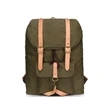 Vintage Canvas Leather  Drawstring Backpack