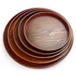 Vintage Style Circle Wooden Serving Tray