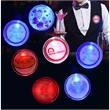 2" Lighted Glow LED Button Pin Badge