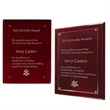 Gloss Rosewood Award Plaque