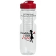 22 oz. Translucent Bike Bottle with Flip Top Lid & Infuser