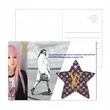 Post Card with Full Color Star Luggage Tag