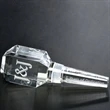 Clear Engraved Crystal Wine Stopper