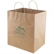 Wide Gusset Serrated Top Kraft Bag