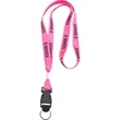 5-8 Wide Neon Polyester Web Lanyard