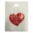 Die Cut Handle Plastic Frosted Bag