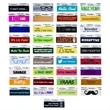 Hipster Badge Ribbon Fun Pack, Assortment of 100