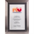 Silver Wood Framed Award