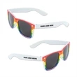 Rainbow Glasses with Custom Pad Print on Both Stems