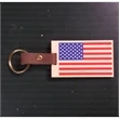 1.75" x 2.95" - American Flag Hardwood Keychains