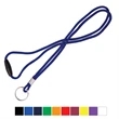 1/8" Blank Round Braid Breakaway Lanyard with Split Ring