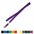 3/8" Blank Tube Lanyard with Bulldog Clip