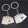 Playing card key ring