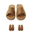 Straw Woven Bamboo Cane Linen Slippers