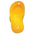 Orange Flip Flop Shaped Luggage Tag