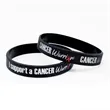 1/2" Silicone Color-filled Cancer Awareness Wristbands
