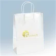 Amber™- Gloss Shopper - White - Foil Print