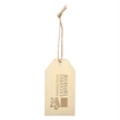 Engraved Wooden Ornament - Gift Tag
