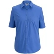 Ladies' Short Sleeve Stretch Poplin Blouse