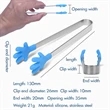 Palm Shape Silicon and Stainless Steel Cooking Tongs