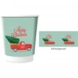 Holiday Themed 8 oz Double Wall Cup